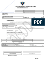 Fire Detection and Alarm System QCDD Form (Record of Completion)