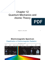 Quantum Mechanics and Atomic Theory: Chapter 12, J. Ren, 2021 1