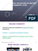 Inquiries Into The Nature of Matter CHEMISTRY 10100: Topic 10 O C