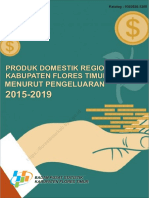 Produk Domestik Regional Bruto Kabupaten Flores Timur Menurut Pengeluaran 2015-2019