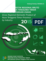 Produk Domestik Regional Bruto Provinsi Nusa Tenggara Timur Menurut Lapangan Usaha 2015-2019