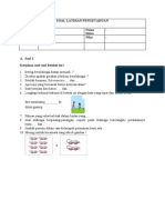 Soal Latihan Pengetahuan Kelas: 1 Nama Siswa: Tema: 2 Nilai: Subtema: 1