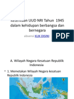 Ketentuan UUD NRI Tahun 1945 Dalam Kehidupan Berbangsa