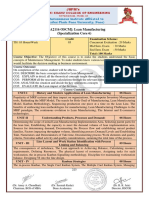 (MBA2116 OSCM) : Lean Manufacturing (Specialization Core 6) : JSPM's