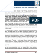 IQ4I Research & Consultancy Published A New Report On "Pharmaceutical Contract Manufacturing Global Market - Forecast To 2027"