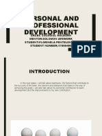 Personal and professional development 4.1