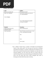 A Sample GAPS Analysis: Goals: Abilities