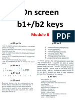 On Screen b1 b2 Keys Module 6