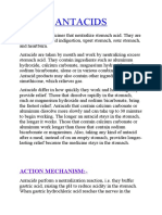 Antacids: Action Mechanism