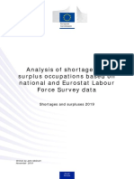 Analysis of Shortage and Surplus Occupations Based On National and Eurostat Labour Force Survey Data