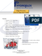 High Pressure Test or Injection Units