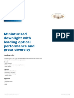 Lighting Lighting: Miniaturised Downlight With Leading Optical Performance and Great Diversity