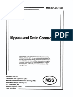 Bypass and Drain Connections: MSS SP-454998