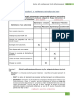 TD N°1: Introduction À La Maintenance Et Notions de Base: Apres La Panne Avant La Panne