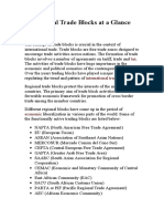 Regional Trade Blocks at A Glance