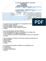 Evaluacion Acumulativa - Sexto.reinos de La Naturaleza