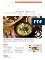 Aji Peruano de Frango Com Batatas Coradas e Farofa Crocante de Amendoim