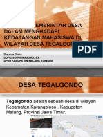 Kesiapan Desa Tegalgondo