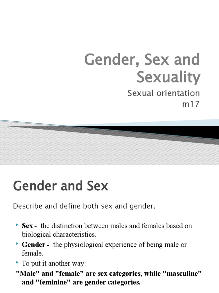 Understanding Sex, Gender, and Sexuality | PDF | Homosexuality | Sexual ...
