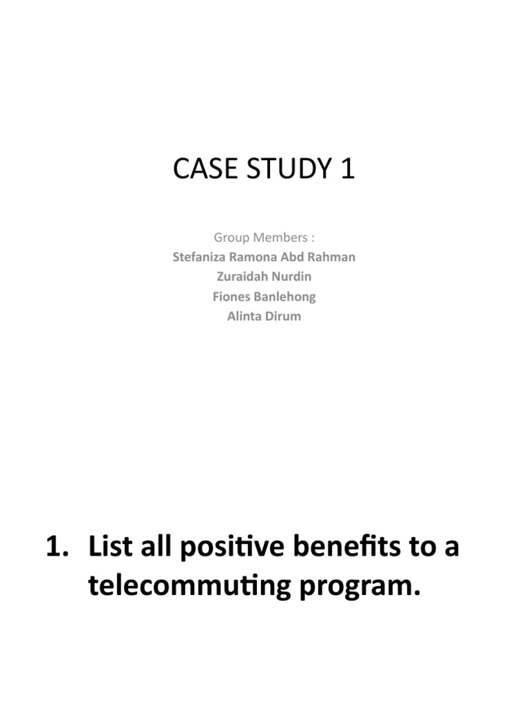 Case Study 1 | PDF