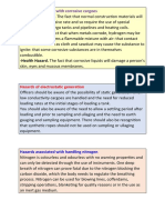 Corrosivity Hazard To POST in CCR3