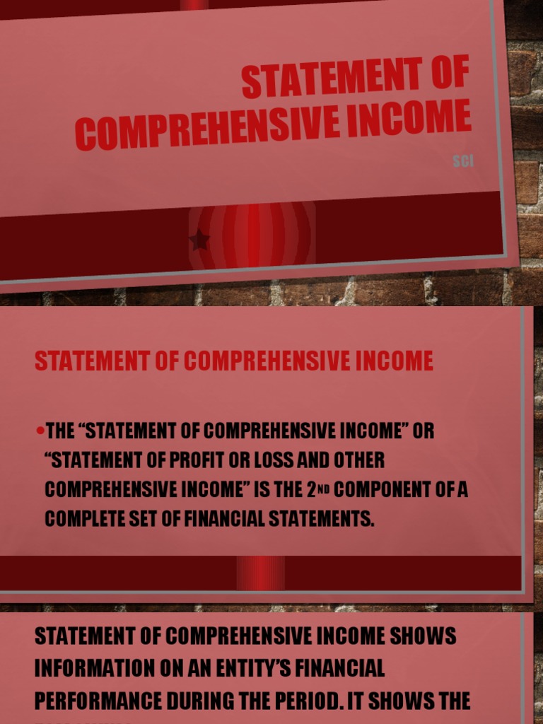 Statement of Comprehensive Income Guide | PDF | Debits And Credits ...