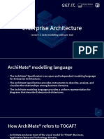 Enterprise Architecture: Lecture 3. Archi Modelling Software Tool
