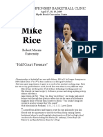 Mike Rice: Nike Championship Basketball Clinic