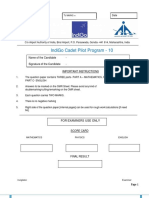 Question Paper- IndiGO Cadet Pilot Program-2