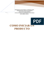 Como Hacer Un Producto