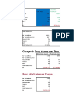 Changes in Bond Values Over Time: Bonds With Semiannual Coupons