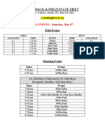 2021 State Track and Field Schedule