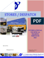 Stores / Despatch: International Technical Trading Services FZC