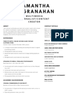 Samantha McGranahan Professional Resume