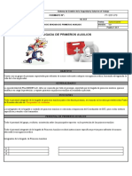 Formato Conformación de Brigada Primeros Auxilios