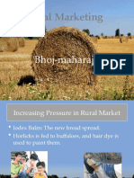 Rural Marketing: Bhoj-Maharaj