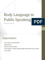 Body Language in Public Speaking