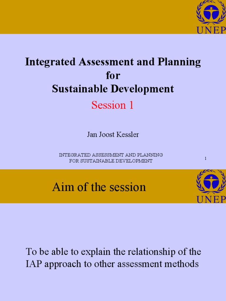 Click To Edit Master Title Style: Integrated Assessment and Planning ...