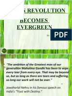 Green Revolution Becomes Evergreen
