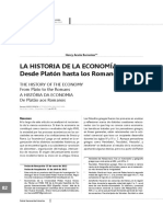 La Historia de La Economia Desde Platon Hasta Los Romanos