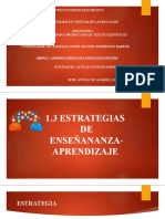 1.3 Estrategias Enseñanza Aprendizaje