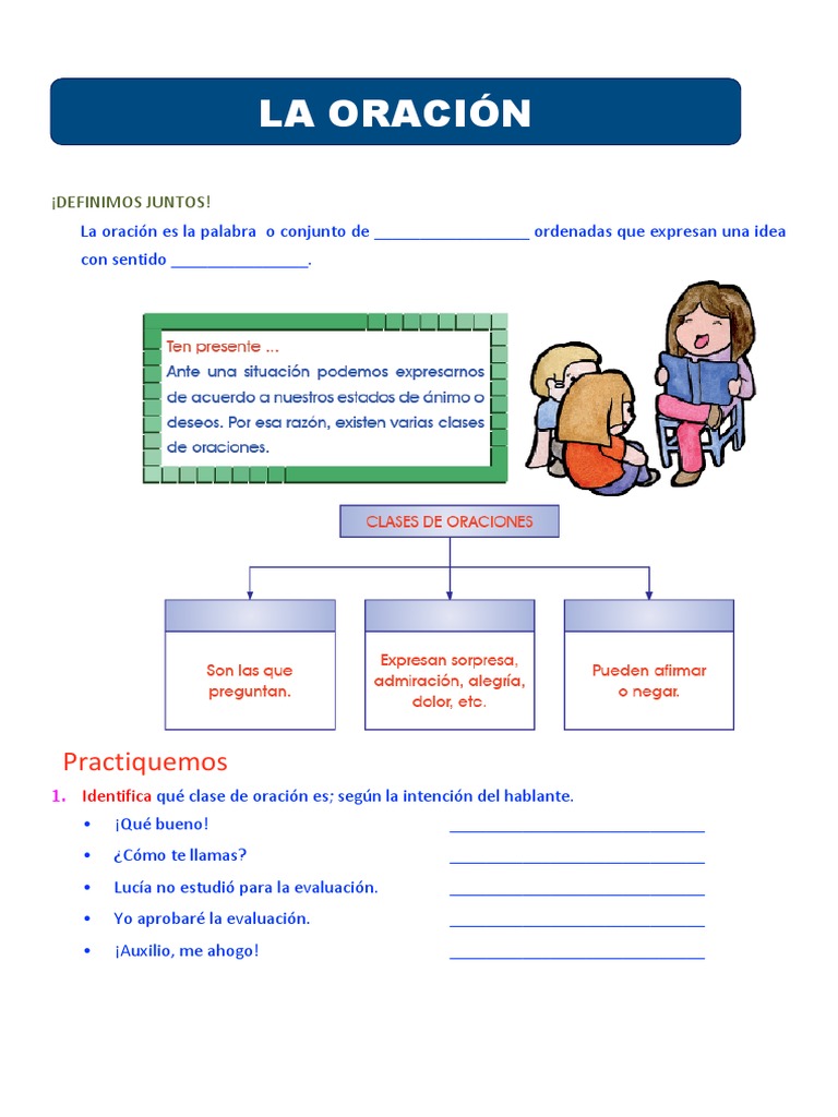 Clasificación y Análisis de Oraciones | PDF | Artes del Lenguaje y ...
