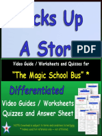 "The Magic School Bus" : Video Guides / Worksheets Quizzes and Answer Sheet