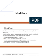 Week 4 Modifiers