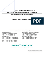 Iologik E2200 Series Quick Installation Guide: Smart Ethernet Remote I/O