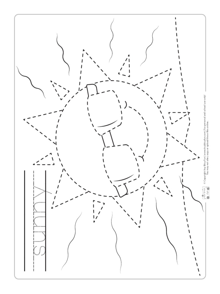 Weather Tracing Worksheets | PDF