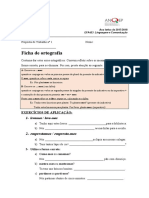 Exercícios Ortografia LC