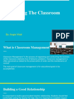 Managing Classroom Management