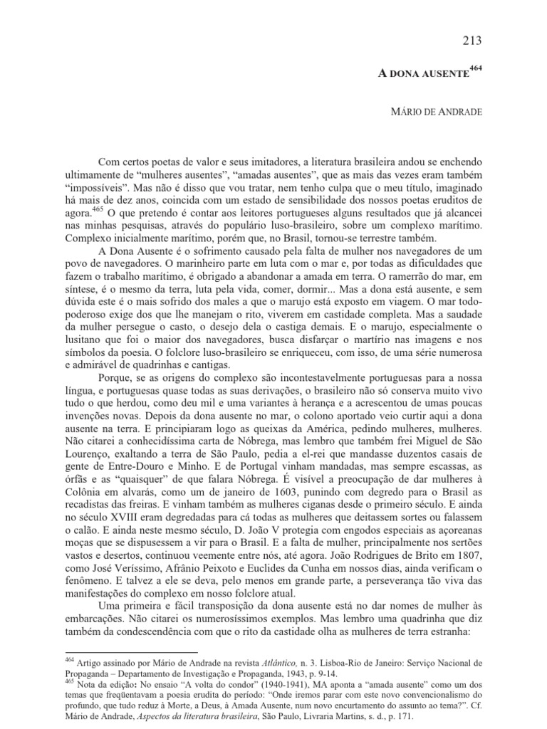 Complexo Marítimo e Folclore Luso-Brasileiro | PDF | Amor | Brasil