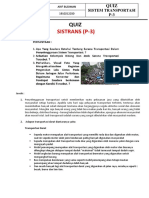 Quiz Sistem Transportasi P-3 (Arif Budiman - 1910212250)